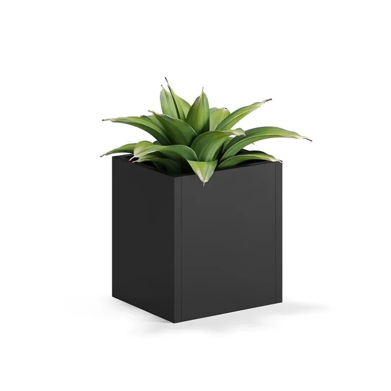 Jardinieră pătrată ușoară pentru exterior