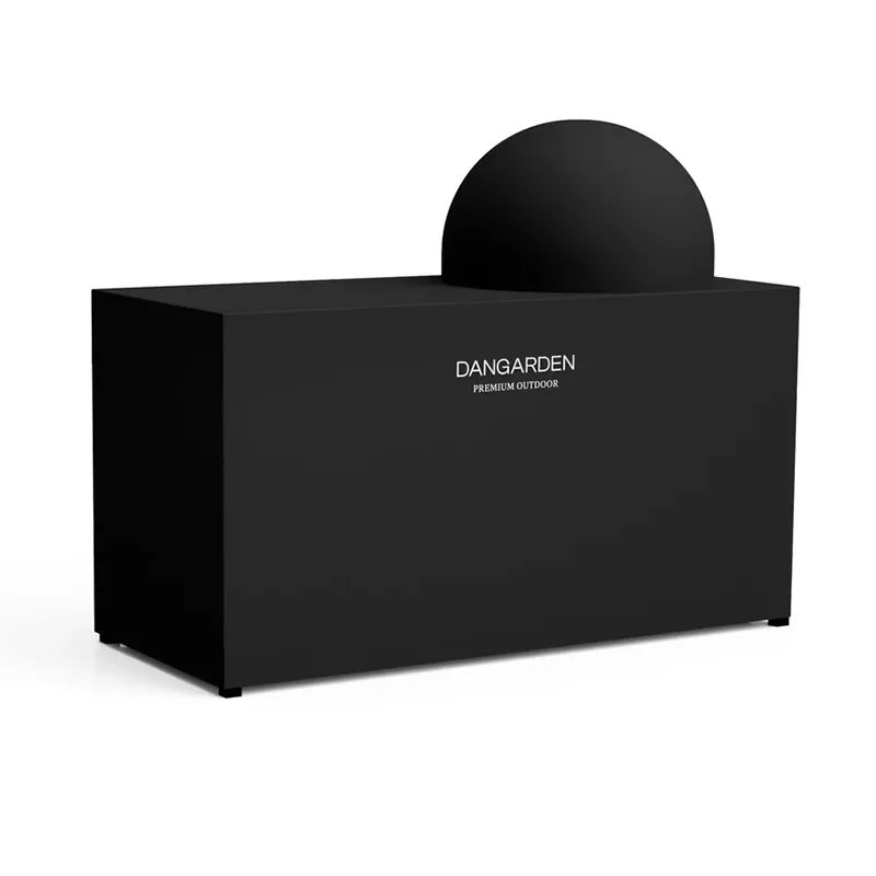 Capac negru impermeabil pentru dulap de exterior