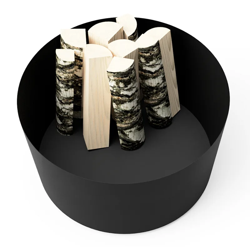 Jardiniera de exterior rotunda din metal galvanizat