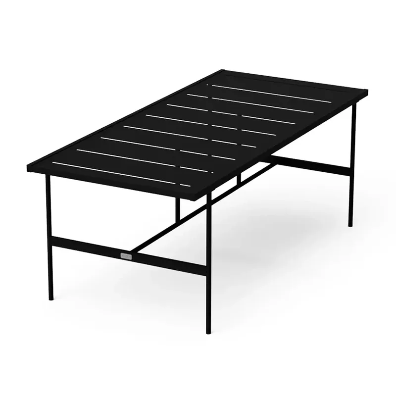 Masa de sufragerie dreptunghiulara in aer liber